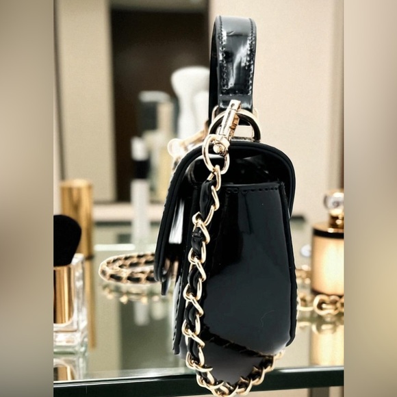 Valentino Orlandi Black Patent Leather Handbag - Picture 5 of 7